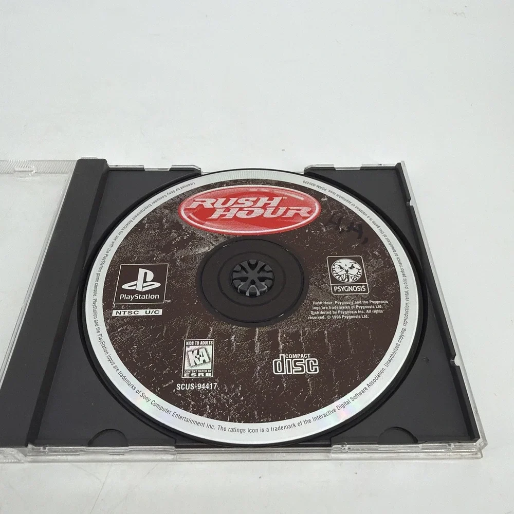 Rush Hour, PS1, PlayStation 1, PSX, PSOne, RARE Video Game Disc Only